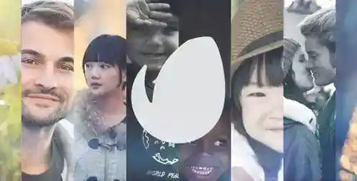 马赛克LOGO标志展示AE模板