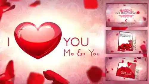 AE浪漫纪念相册模板 - 《时光纪念册》