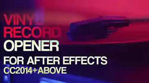 AE 模板：黑胶唱片仪式 | 迷幻 DJ 动态视觉包装