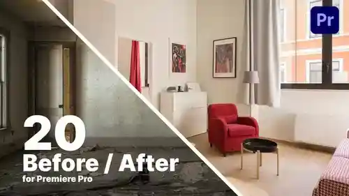 前后比较视差对比画面PR模板