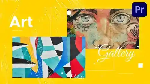 艺术展览、艺术画廊促销PR模板