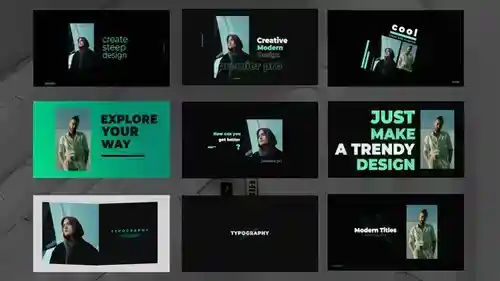 智能文字动态效果动态标题PR模板