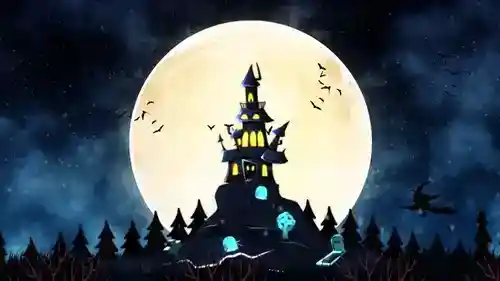 万圣节主题开场动画PR模板 (2D卡通恐怖风)