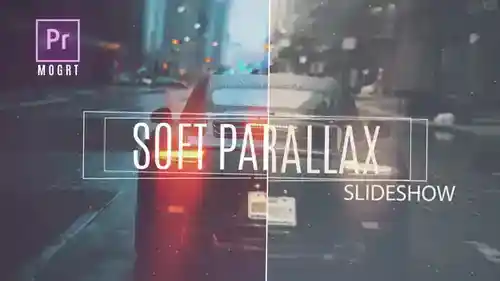 Premiere Pro 柔和视差幻灯片 MOGRT 模板介绍