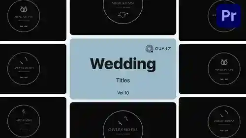 PR模板中文介绍：婚礼主题动态标题