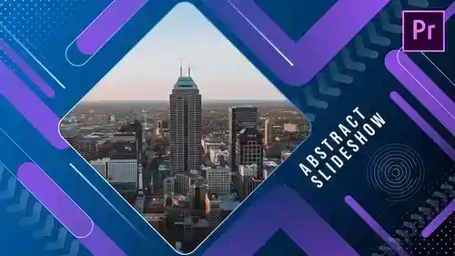 抽象幻灯片 | Premiere项目PR模板