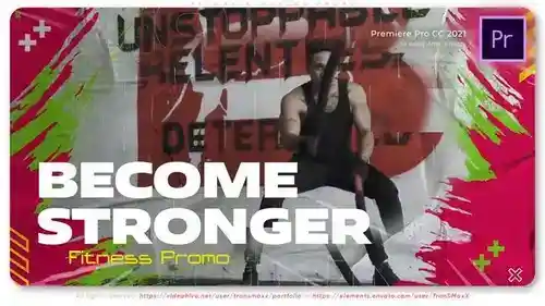 健身房、健身中心宣传PR模板