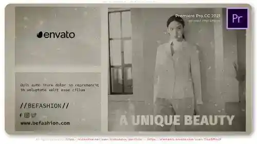 Vintage Fashion - 复古时尚宣传片AE模板