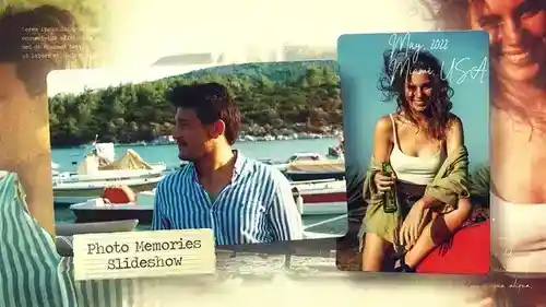 纯净优雅的纪念时刻幻灯片MOGRTPR模板