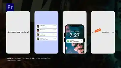 Premiere Pro的警报介绍卷轴PR模板