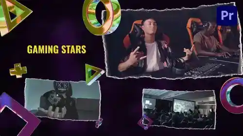 专业游戏幻灯片视频PR模板介绍