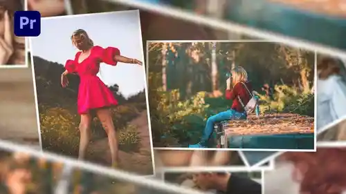 干净的简约照片幻灯片 (MOGRT)PR模板