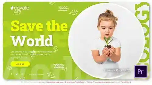 拯救地球!生态宣传片PR模板