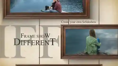 框架幻灯片-干净和优雅的画廊PR模板