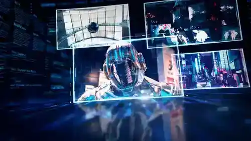 优雅幻灯片高科技开场PR模板介绍