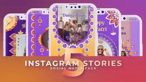 Navratri Dussehra垂直MGRT首映式PR模板