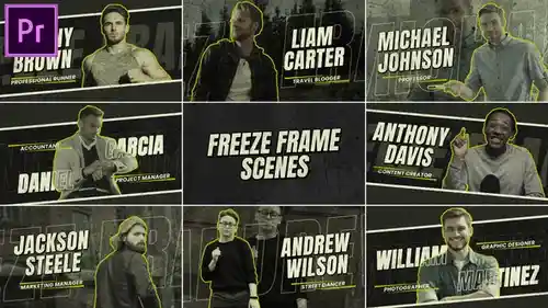 现代定格镜头特效套件冻结帧MOGRTPR模板