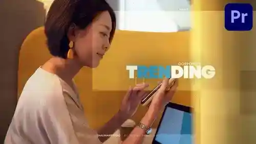 适用于Premiere Pro的企业动态幻灯片PR模板