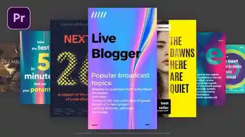 Instagram短裤-Instagram卷轴PR模板