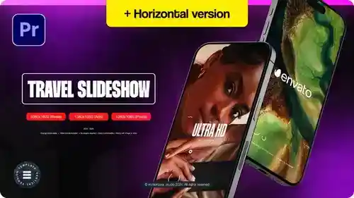 专为Premiere Pro打造的动态竖屏视频模板