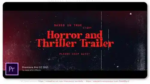 悬疑和恐怖预告片PR模板