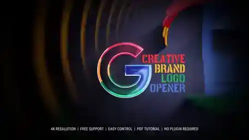 高端珠宝品牌动态标志展示PR模板