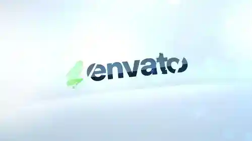 简约明亮的企业品牌标志动画PR模板