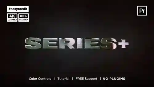 银色LOGO标志介绍动画PR模板