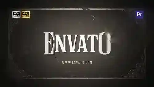 复古倒计时介绍PR模板