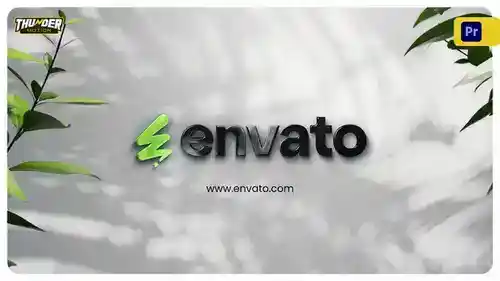 自然主题3D企业标志揭示动画模板