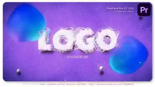 时尚Blob - Adobe PremiereLOGO标志PR模板