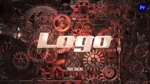 工业3D金属LOGO标志简介-Premiere ProPR模板