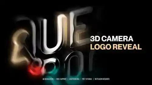 3D LOGO 动画宣传视频模板介绍PR模板