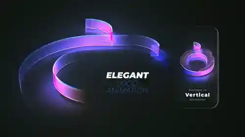 Logo Reveal Vertical 动画模板介绍