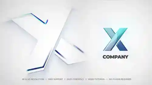 简单的标志动画PR模板