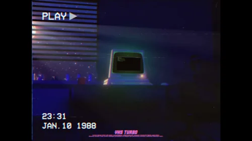 复古电脑LOGO标志PR模板