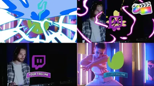 FCPX模板的动漫标志片头