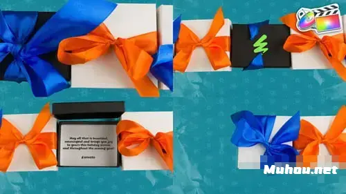 圣诞礼盒问候定格动画 | FCPX模板