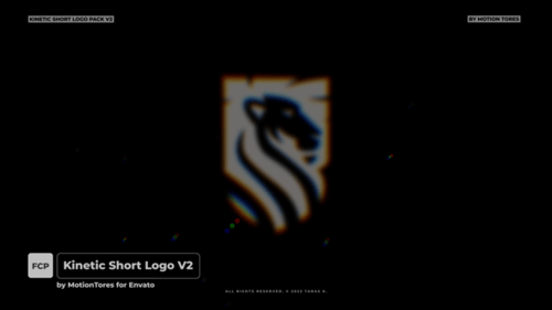 动能短食品logo徽标包V2  FCPX模板