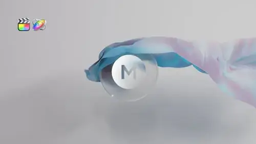 超现实面料水墨风徽标RevealFCPX模板