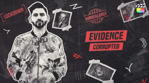 犯罪黑暗故事简介-FCPX模板