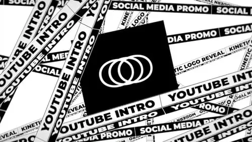 错字LOGO标志显示抽象FCPX模板