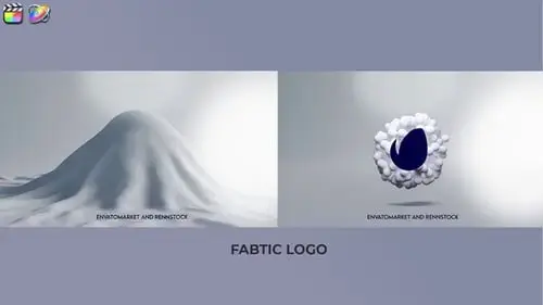 Fabtic标志幕布动画FCPX模板