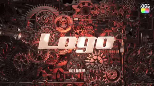 工业3D金属LOGO标志简介-FCPX模板