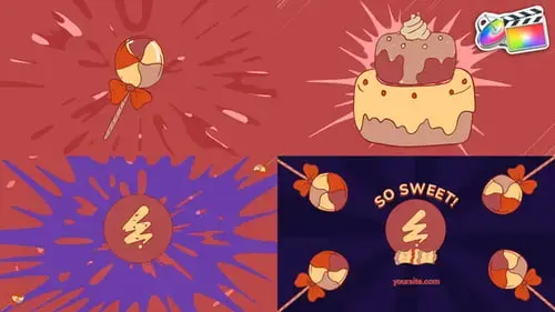 FCPX模板的甜美变形徽标