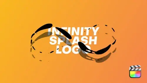 Infinity Liquid Splash徽标RevealFCPX模板
