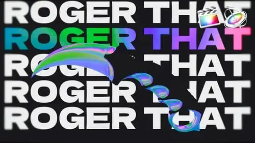 Holo Strike Opener大屏幕文字动画FCPX模板