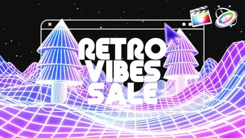 圣诞特卖Opener抽象三维空间FCPX模板