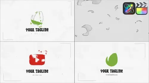 FCPX模板的简单logo草图徽标