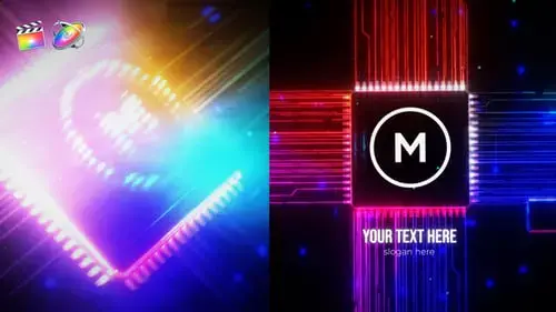 Ai创意徽标显示特效FCPX模板